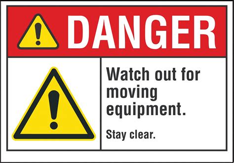 Lyle Accident Prevention Danger Reflective Label Sign Format Ansiosha