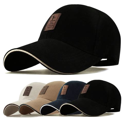 Baseball Hats For Men Adjustable Solid Color Fashion Snapback