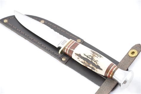 4″ Sheath Knife Stag Round Tang The Sheffield Cutlery Shop