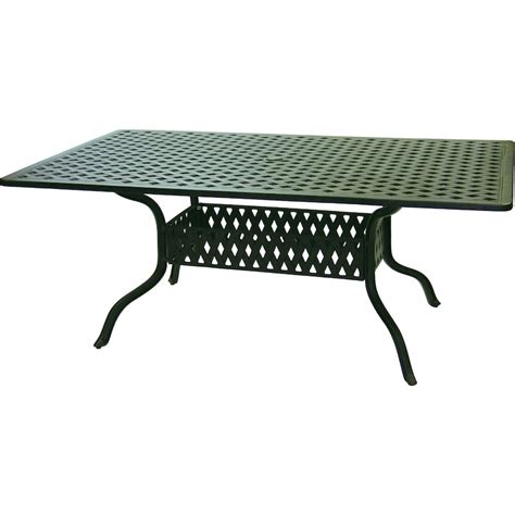 Darlee Series 30 92 X 42 Inch Cast Aluminum Patio Dining Table Bbqguys