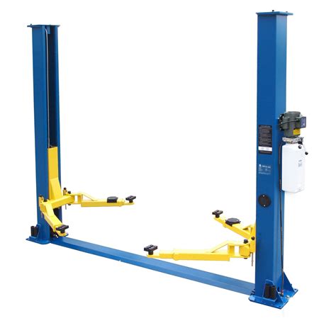 2 post mild steel hydraulic car lift for servicing 2 4 tons rs 90000 number id 22314942248