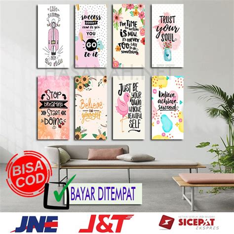 Jual Hasanah Hiasan Dinding Walldecor Pajangan Rumah Dekorasi Poster Kata Motivasi Indonesia