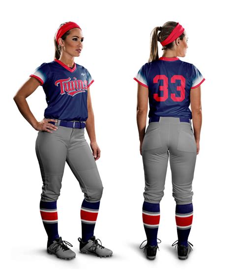 Featured Twins Navy Womens Softball Uniform All Pro Team Sports