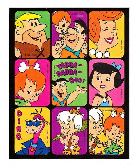 The Flintstones Stickers Vintage 90s By Gibson Fred Barney Wilma Betty