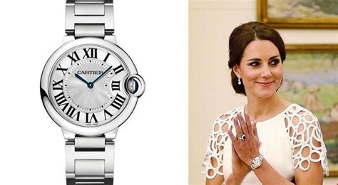 Kate Middleton And Her Cartier Ballon Bleu 36 Midsize Watch W69011z4 British Royals Cartier
