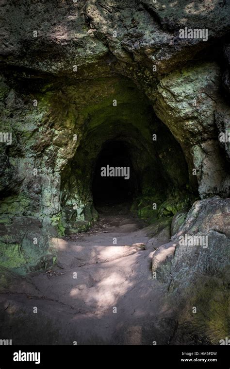 Hermits Cave In The Quarry At Alderley Edge In Cheshire England A