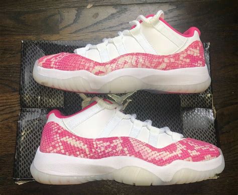 Jordan 11 Retro Low Pink Snakeskin W 2019 For Sale Kicks Collector