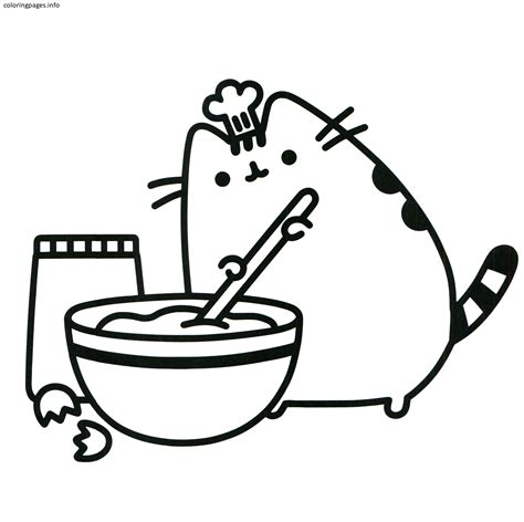 Coloring Pages Pusheen Free Download On Clipartmag