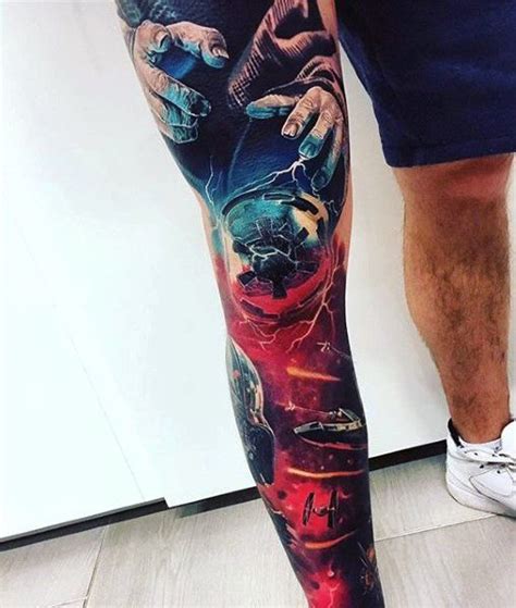 Cool Color Tattoos For Guys Tattoo Area