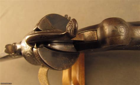 Antique Francotte Belgian Lefaucheux Pinfire Double Action Revolver