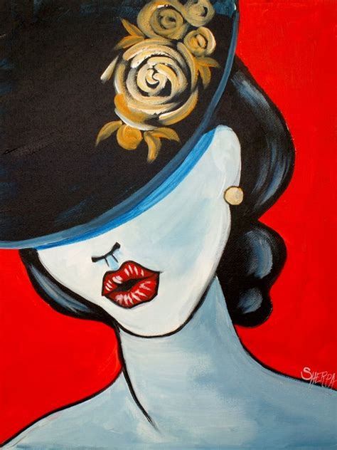 Looking for online lessons on the art and finding contents to read thereby starting fresh with new tools to finally love animals love cat and dog i love pets 354 modern cross stitch pattern counted cross stitch chart instant download. Learn to paint a Girl face with a Hat in Black, Red, and ...