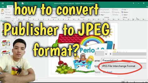 How To Convert Publisher To Jpeg Format Youtube