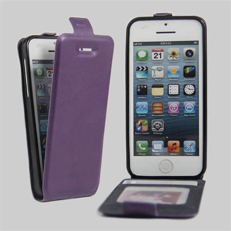 5c Case Leather Flip Up Down Style For Apple Iphone 5 C Cover Credit