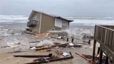 North Carolina Beach House Swept Away In Severe Coastal Flooding YouTube
