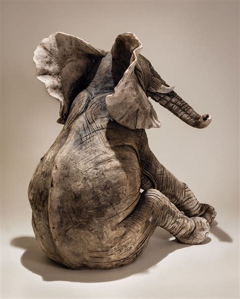 Elephant Sculpture 3 Nick Mackman Animal Sculpture
