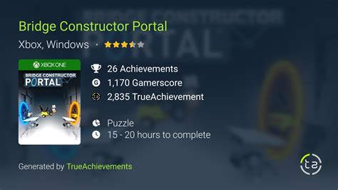 Bridge Constructor Portal Achievements Trueachievements