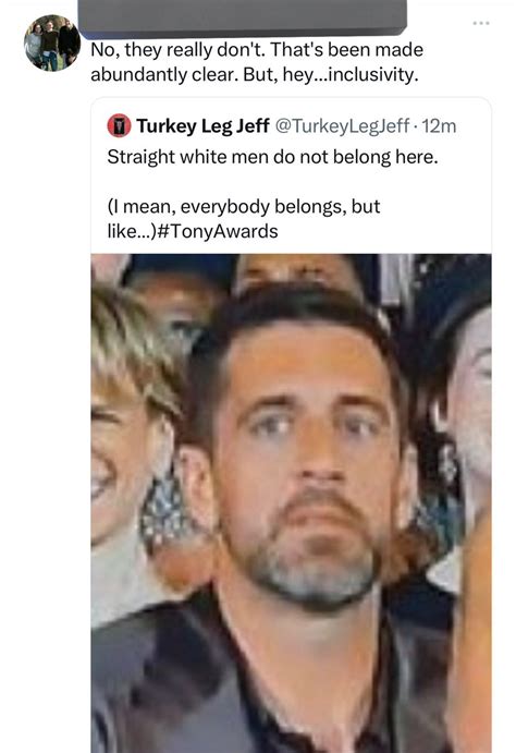 Turkey Leg Jeff On Twitter There You Go Buddy A Straight Cis White Man Just Won Best Play