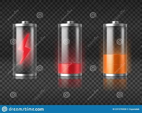 Realistic Battery Packages Different Sizes And Types Mockup