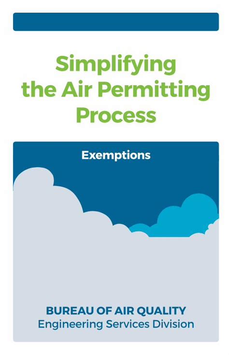 Pdf Simplifying The Air Permitting Process Exemptions · Simplifying