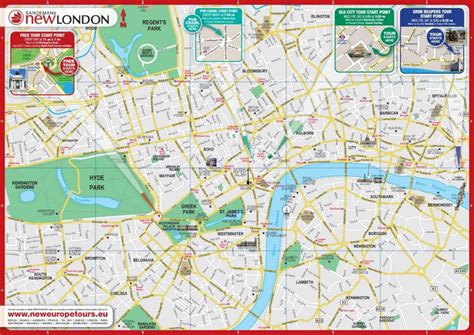 Printable Map Of Central London Globalsupportinitiative Throughout