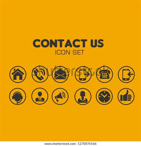 Contact Us Icon Stock Vector Royalty Free 1270076566 Shutterstock