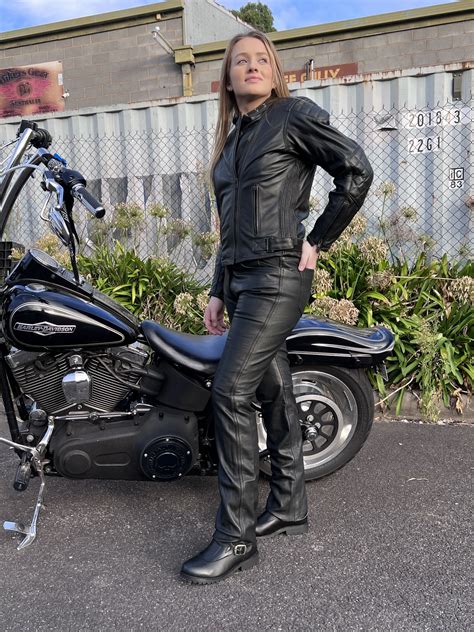 bga hobart lady leather motorcycle pants