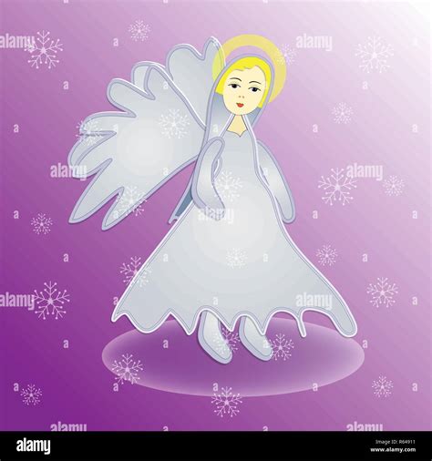 Christmas Angel Icon Symbol Design Vector Christmas Illustration With