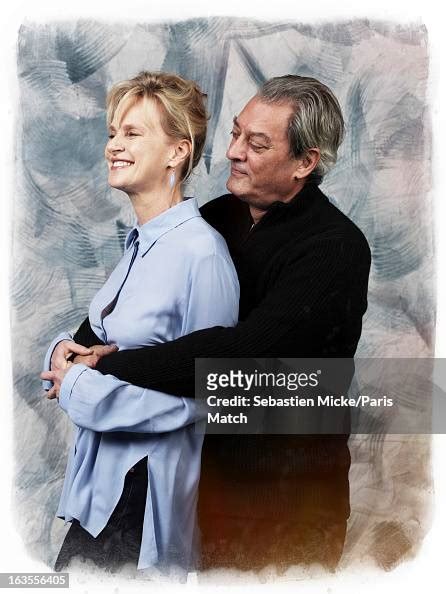 writers paul auster and siri hustvedt are photographed for paris nachrichtenfoto getty images