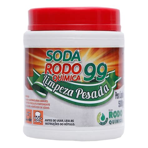 Soda Caustica 99 500g Rodoquimica