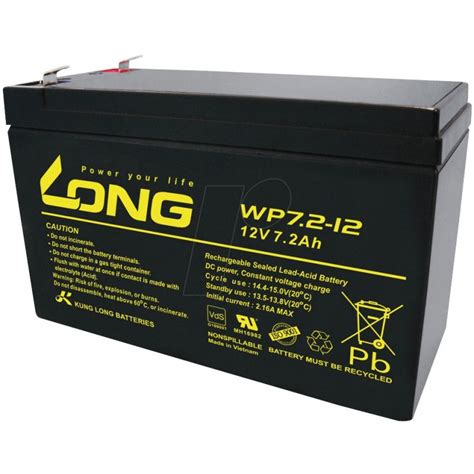 Batería Long Wp72 12 12v 72ah Long Baterías Plomo 12v
