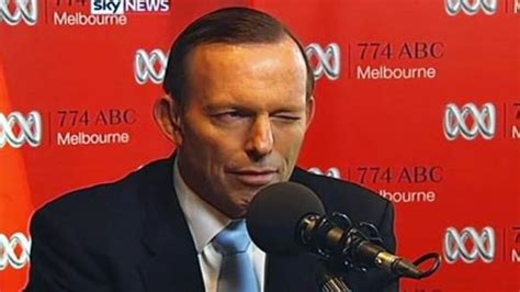 Tony Abbott Caught On Camera Winking And Smiling When Confronted Over
