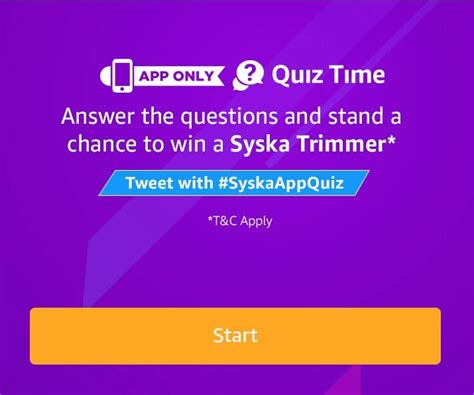 All Answersamazon Syska Quiz Answer And Win Syska Trimmer Free