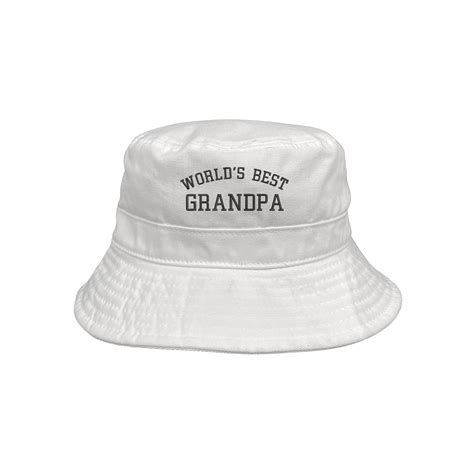 Worlds Best Grandpa Bucket Hat Grandpa Sun Hats Etsy