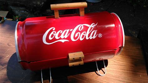Coca Cola Coke Bbq Mini Grill Table Top Rare Collectable Vintage Can