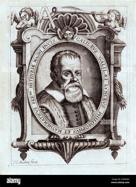 Grabado Del Retrato De Galileo Galilei 1641 Galileo Di Vincenzo