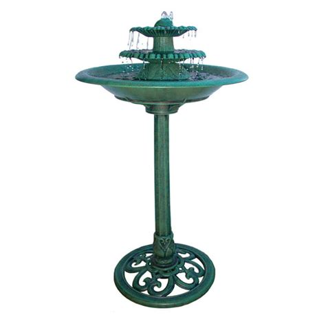 Alpine Corporation Plastic 3 Tier Vintage Pedestal Electric Fountain