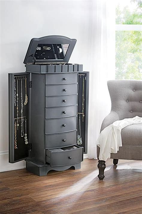 Soft interiors and various drawers, compartments, and hooks help keep your valuables. 25 Beautiful Large Jewelry Armoires | Zen Merchandiser