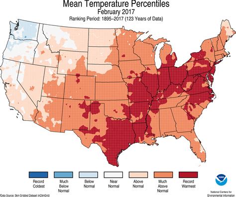 Assessing The Us Climate In February 2017 News National Centers