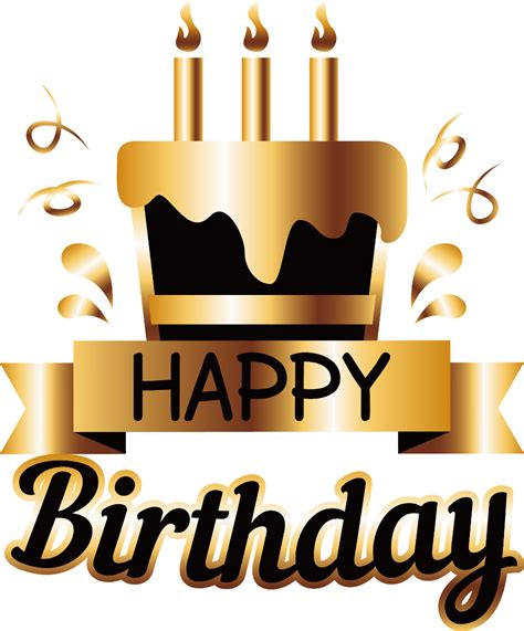 Download High Quality Birthday Clipart Gold Transparent Png Images