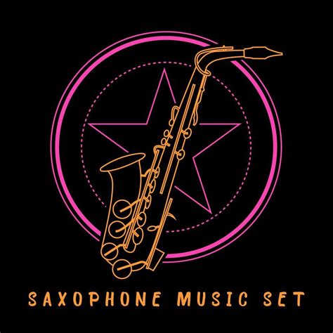 Saxophone Music Set Romantic Jazz Music Sex Music Sensual Sax