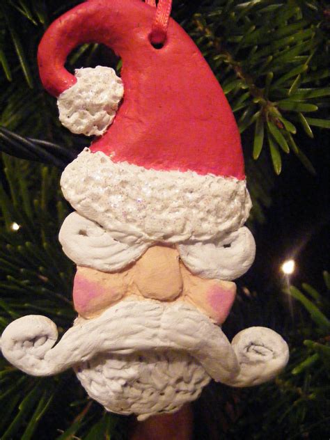 Clay Santa Tree Decoration · A Christmas Tree Ornament · Molding On Cut