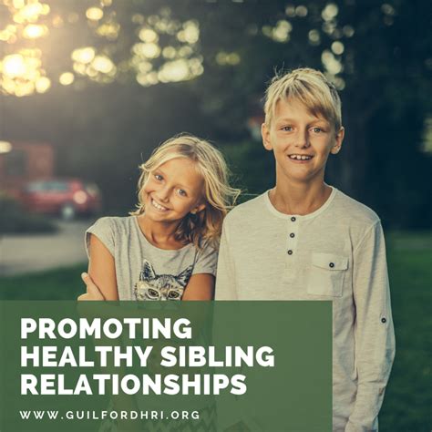 Promoting Healthy Sibling Relationships Healthy Relationships Initiative