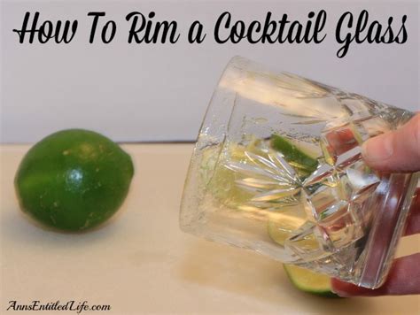 How To Rim A Cocktail Glass