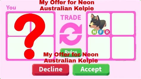 My Offer For Neon Australian Kelpie Closed Adopt Me Roblox Shorts