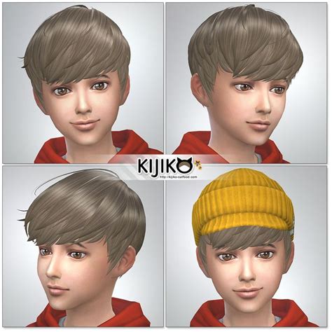 Sims4 Hair シムズ4 髪型 詳細 非透過タイプです。 Kids Hairstyles Sims 4 Cc Hair Kids