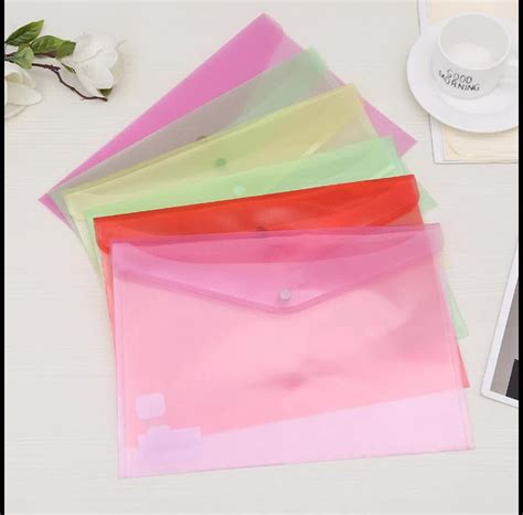 Wholesale Colorful Clear Transparent A4 Letter Size Document Filing