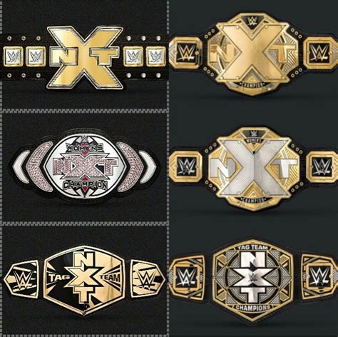 Wwe Old And New Nxt Championship Belts Wwe Championship Belts Wwe