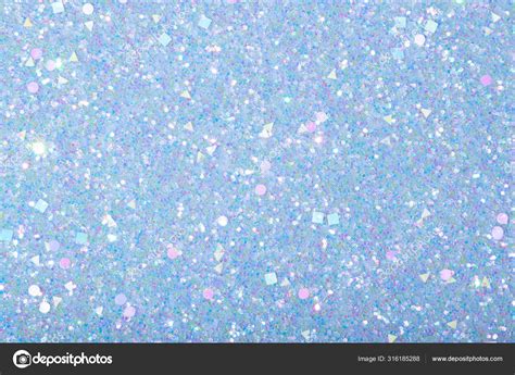 Holographic Bright Light Blue Glitter Background Stock Photo By