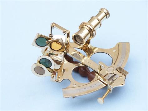 buy captain s brass sextant with rosewood box 8in nautical decor