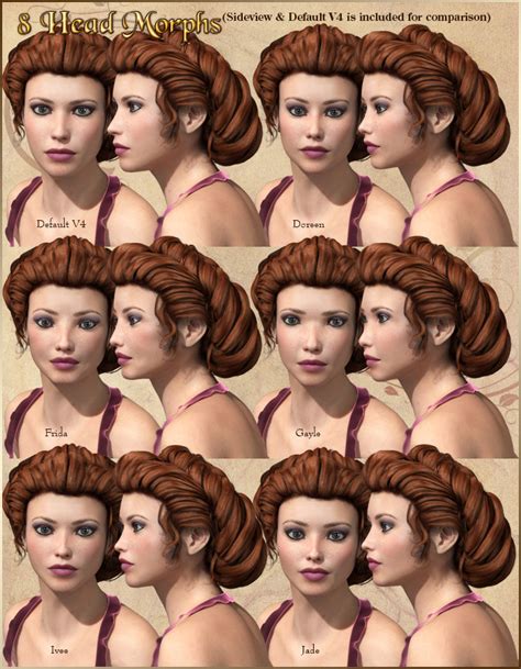 Daughters Of Eve 2 Faces For V4 Daz 3d